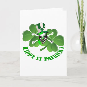 Glücklichen St Patrick beängstigender Clown Karte