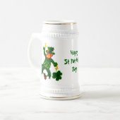 Glücklichen St Patrick Bierglas (Vorderseite Links)
