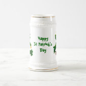 Glücklichen St Patrick Bierglas (Mittel)