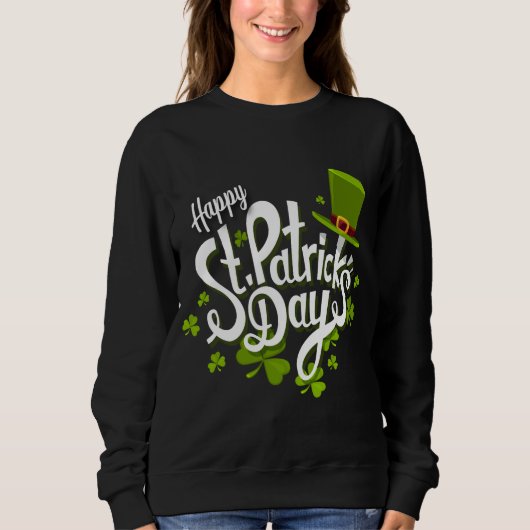 Glücklichen St Patrick die Crew-Sweatshirt Sweatshirt (Vorderseite)