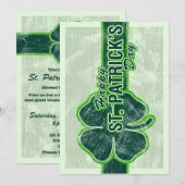 Glücklichen St Patrick Einladung (Vorne/Hinten)
