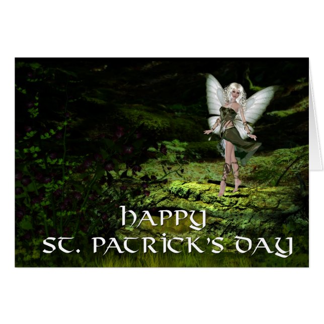 Glücklichen St Patrick Gruß-Karte Tagesdes (Vorderseite (Horizontal))