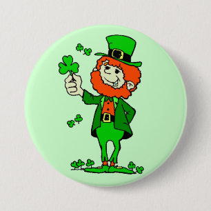 Glücklichen St Patrick Knopf Button