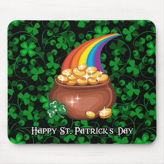 Glücklichen St Patrick Tag1 Mousepad Wahlen (Vorne)
