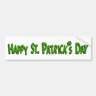 Glücklichen St Patrick Tag Autoaufkleber