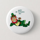 Glücklichen St Patrick Tag Button (Vorderseite)