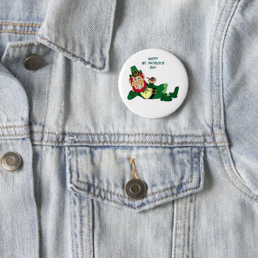 Glücklichen St Patrick Tag Button (Beispiel)
