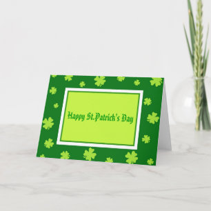 Glücklichen St Patrick Tag - Karte