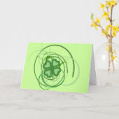 Glücklichen St Patrick Tag Karte (Gelbe Blume)