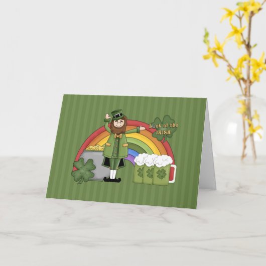 Glücklichen St Patrick Tag Karte (Gelbe Blume)