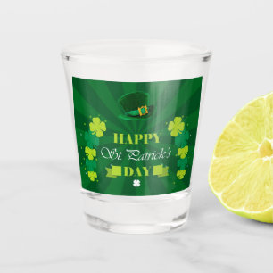 Glücklichen St Patrick Tag Schnapsglas
