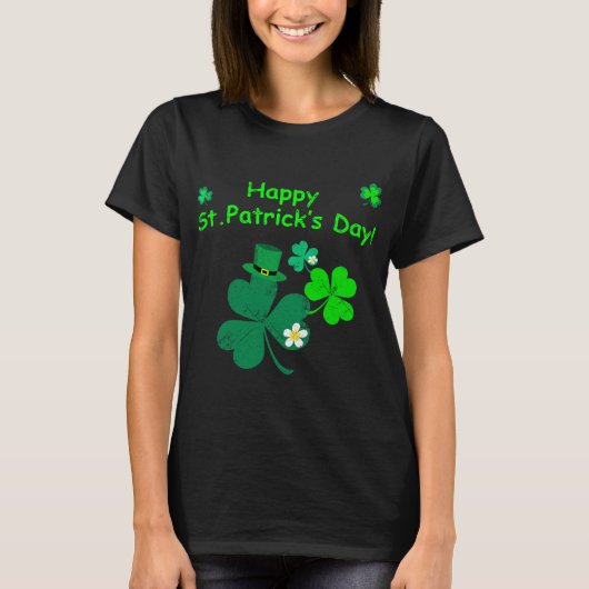 Glücklichen St Patrick Tag! T-Shirt (Vorderseite)