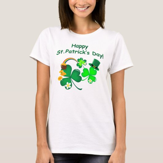 Glücklichen St Patrick Tag T-Shirt (Vorderseite)