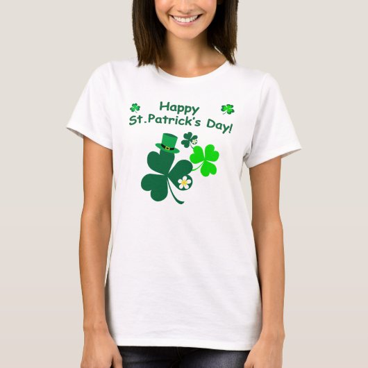 Glücklichen St Patrick Tag T-Shirt (Vorderseite)