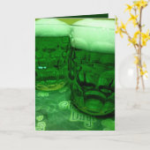 Glücklichen St Patrick Tagesbier Karte (Gelbe Blume)