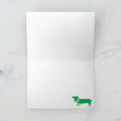 Glücklichen St Patrick TagesDackel Karte (Innenseite)