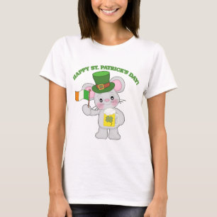 Glücklichen St Patrick Tagesiren-Maus T-Shirt