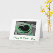 Glücklichen St Patrick Tageskarte Karte (Gelbe Blume)