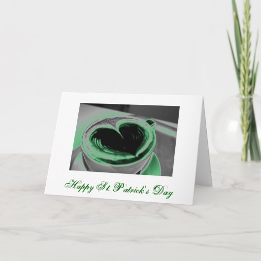 Glücklichen St Patrick Tageskarte Karte (Vorderseite)