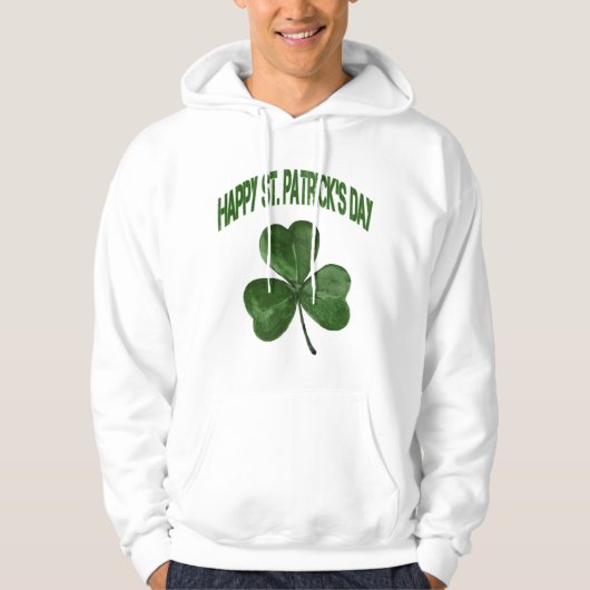 Glücklichen St Patrick TagesKleeblatt Hoodie (Vorderseite)