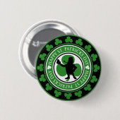 Glücklichen St Patrick Tagesknopf Button (Vorne & Hinten)