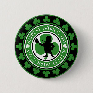 Glücklichen St Patrick Tagesknopf Button