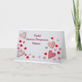 Glücklichen Tag St. Dwynwens Feiertagskarte