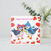 Glücklichen Valentinstag Feiertagskarte (Stehend Vorderseite)