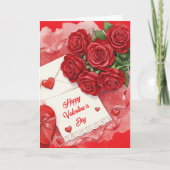 Glücklichen Valentinstag Karte (Vorderseite)