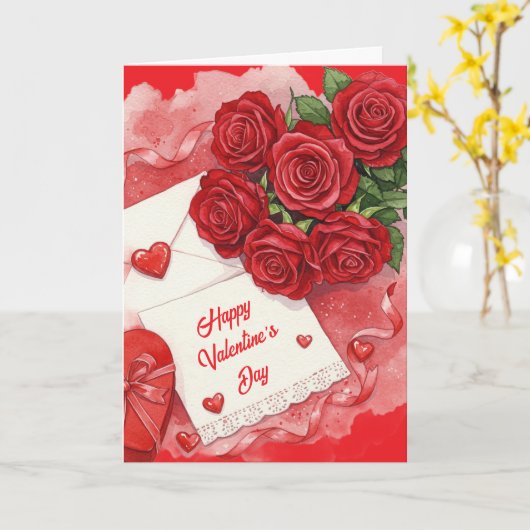 Glücklichen Valentinstag Karte (Gelbe Blume)