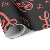 glücklichen valentinstag liebe dich geschenkpapier (Rolleneckpunkt)