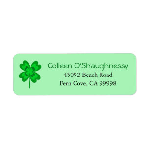 Glücklichen vierblättriges Kleeblatt St Patrick