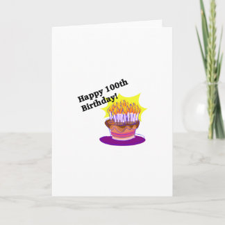 Glücklicher 100. Geburtstag Karte