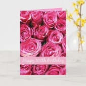 glücklicher 100. Geburtstag Karte (Gelbe Blume)