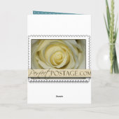 Glücklicher 100. Geburtstag - mit Rosen! Karte (Rückseite)