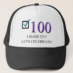 Glücklicher 100. Geburtstag Truckerkappe