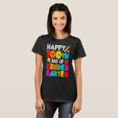 Glücklicher 100. Kindergartenlehrer oder Student T-Shirt (Vorne ganz)