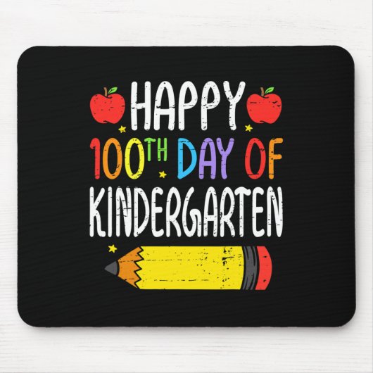 Glücklicher 100. Kindergartenlehrertag 1 Mousepad (Vorne)