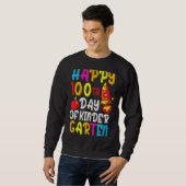 Glücklicher 100. Kindergartenlehrertag 5 Sweatshirt (Vorne ganz)