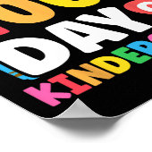 Glücklicher 100. Kindergartentag Kinder 100 Tage Poster (Ecke)