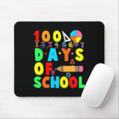 Glücklicher 100. Schullehrer Kinder glücklich Mousepad (Mit Mouse)