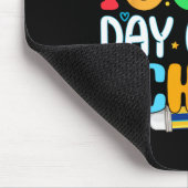 Glücklicher 100. Schullehrer Kinderhapp Mousepad (Ecke)