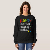 Glücklicher 100. Schullehrertag Sweatshirt (Vorne ganz)