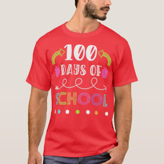 Glücklicher 100. Schultag für Lehrer oder Kind 5 T-Shirt