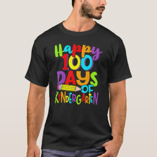 Glücklicher 100. Schultag Kindergarten-Lehrer 100 T-Shirt