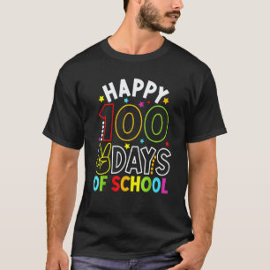 Glücklicher 100. Schultag Lehrer Kind 100. Tag T-Shirt
