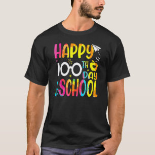 Glücklicher 100. Schultag Lehrer Kinder Kind 100 T-Shirt