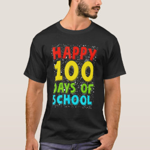 Glücklicher 100. Schultag Lehrer Schüler 100. Tag T-Shirt