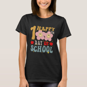 Glücklicher 100. Schultag Lehrer Schüler Kinder   T-Shirt