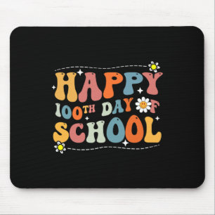 Glücklicher 100. Schultag Niedlicher Schüler Lehre Mousepad